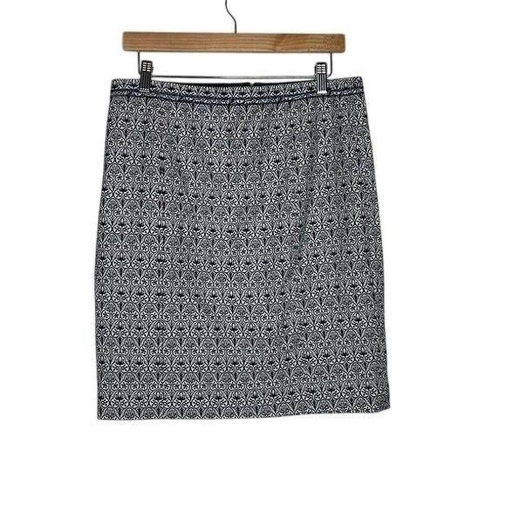Tory Burch Black and White Pencil Skirt